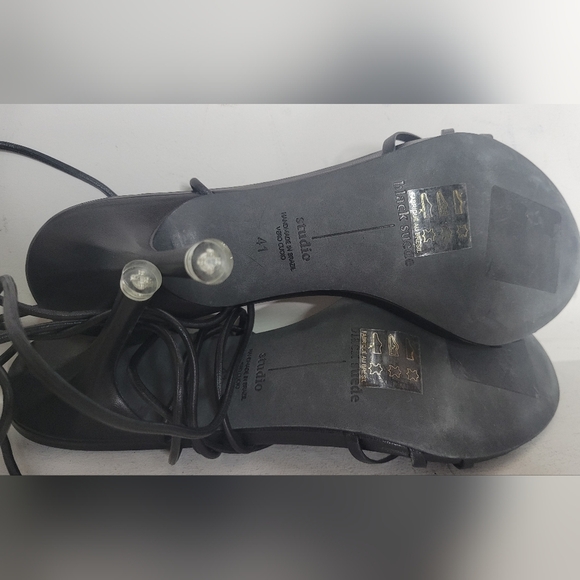 BLACK SUEDE STUDIO Leandra Lace Up Leather Sandals SZ 41 - Picture 8 of 8